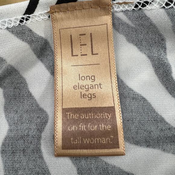 LEL Long Elegant Legs Womens Sz M Zebra Print Tunic Top Stretch Square Neck VTG - Picture 12 of 14